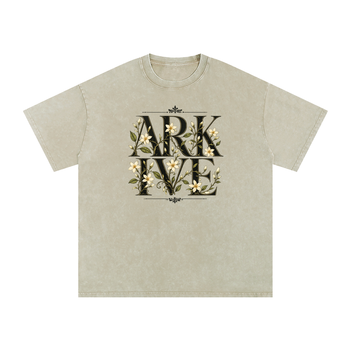 ARKIVE SAMPAGUITA — Limited Edition Snow Washed Oversized Cotton T-Shirt
