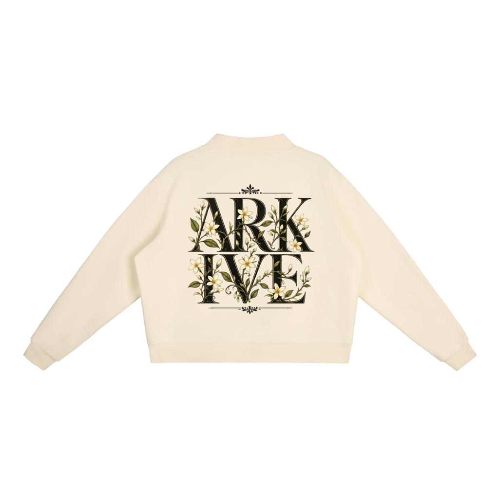 ARKIVE SAMPAGUITA - Essential Fleece Mock-Neck Crew Sweatshirt