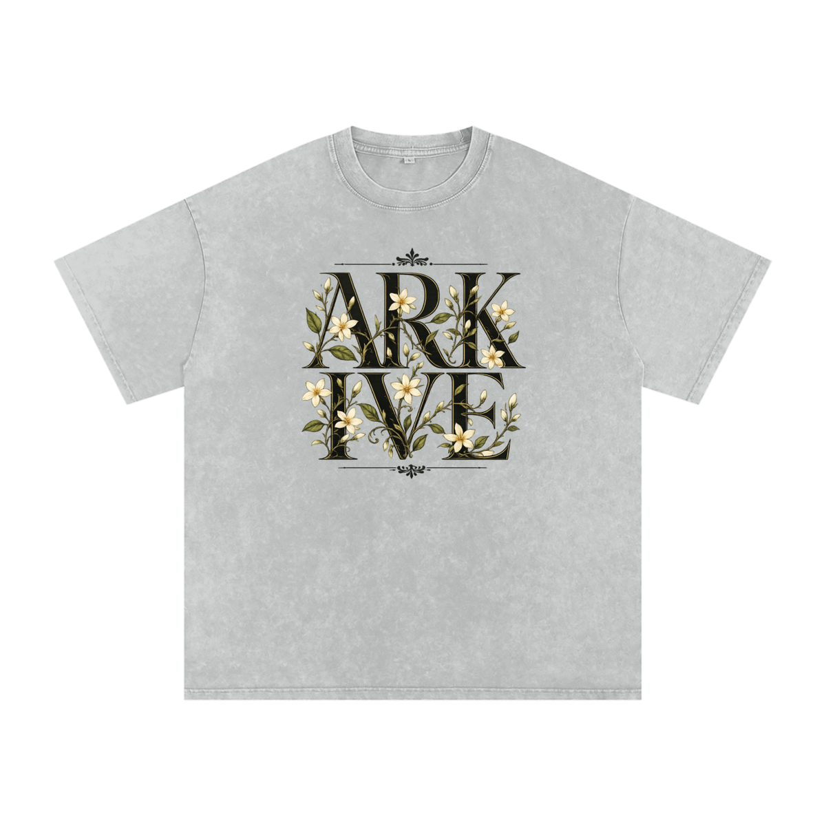 ARKIVE SAMPAGUITA — Limited Edition Snow Washed Oversized Cotton T-Shirt