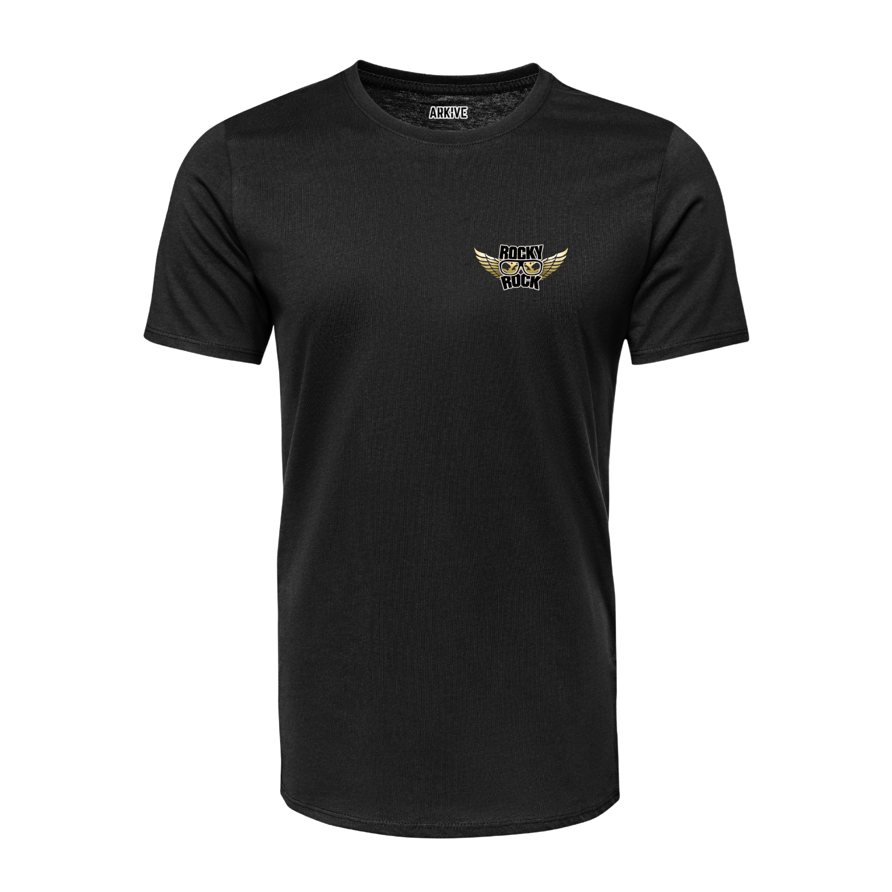 Djrockyrock Limited Black Tee ( Logo Left )