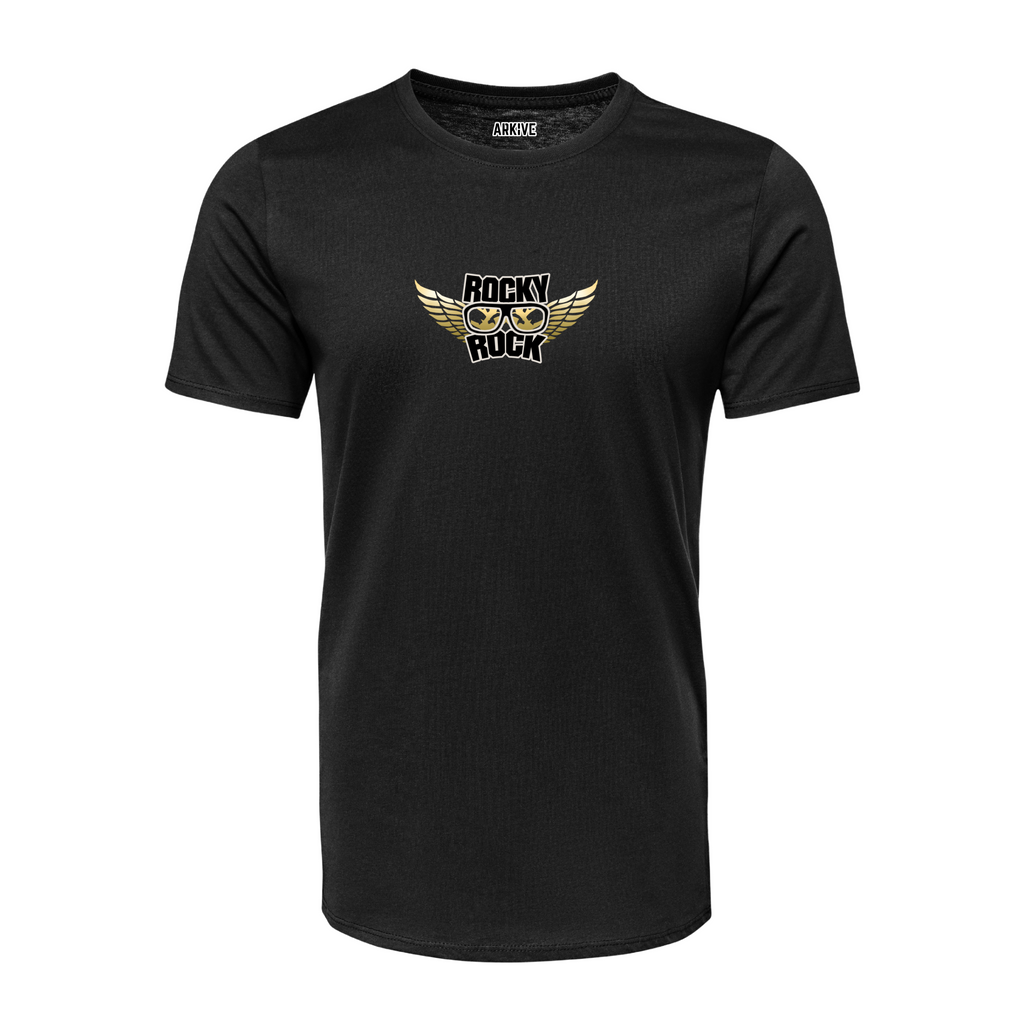 Djrockyrock Limited Black Tee ( Logo Center )