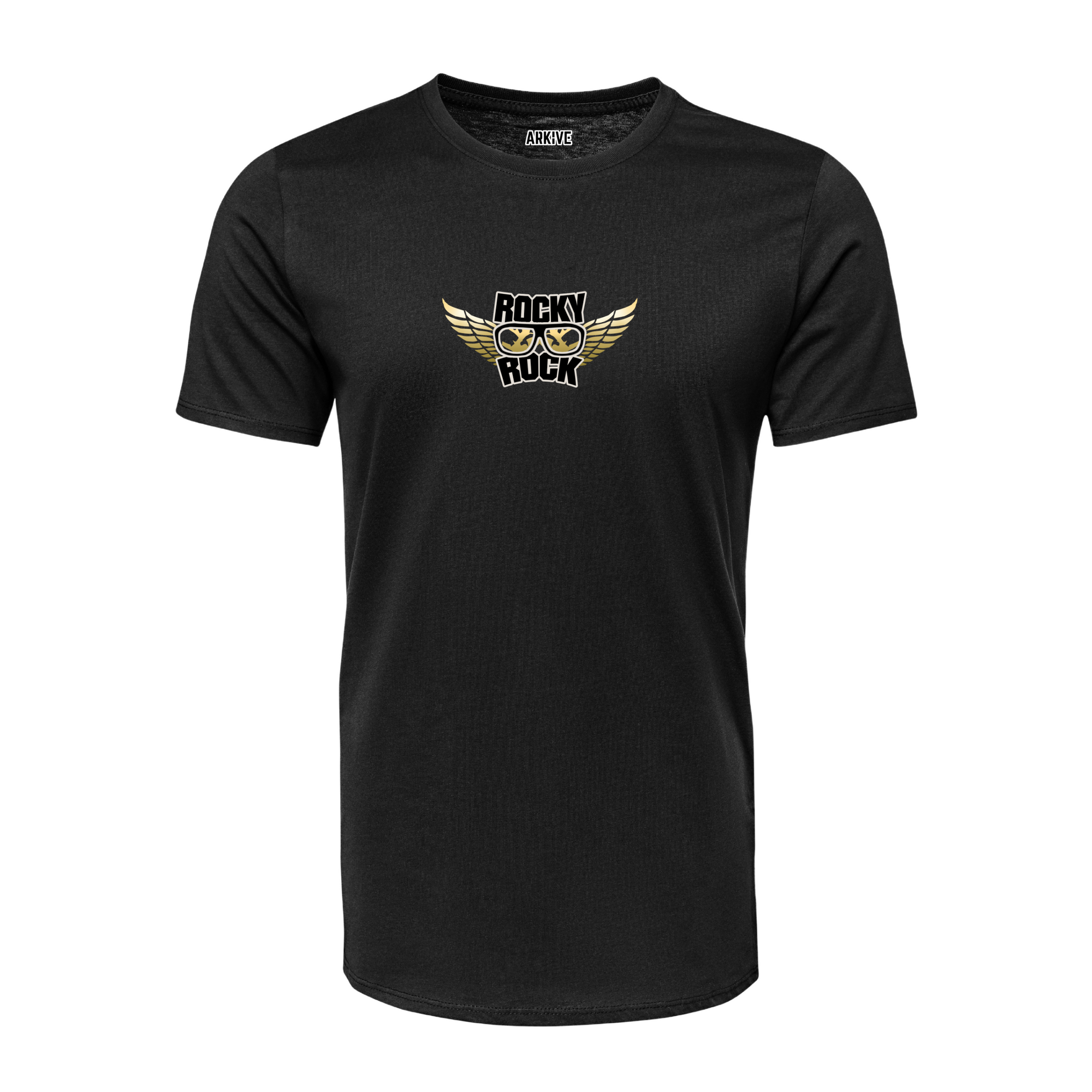 Djrockyrock Limited Black Tee ( Logo Center )