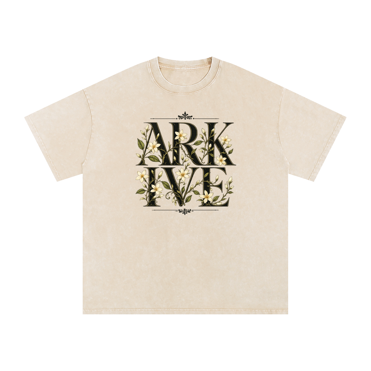 ARKIVE SAMPAGUITA — Limited Edition Snow Washed Oversized Cotton T-Shirt