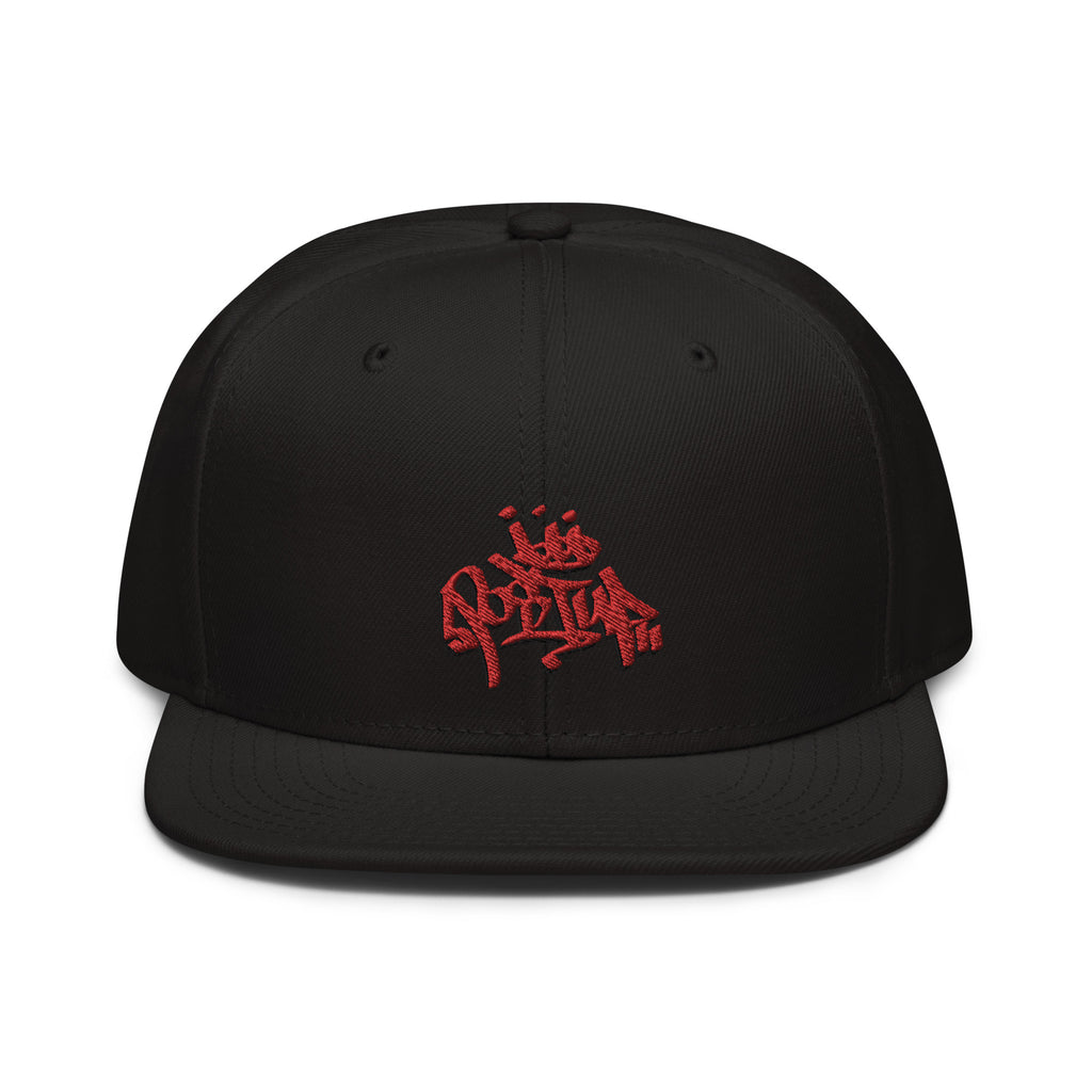 Red Logo Post Up Gang Snapback Hat