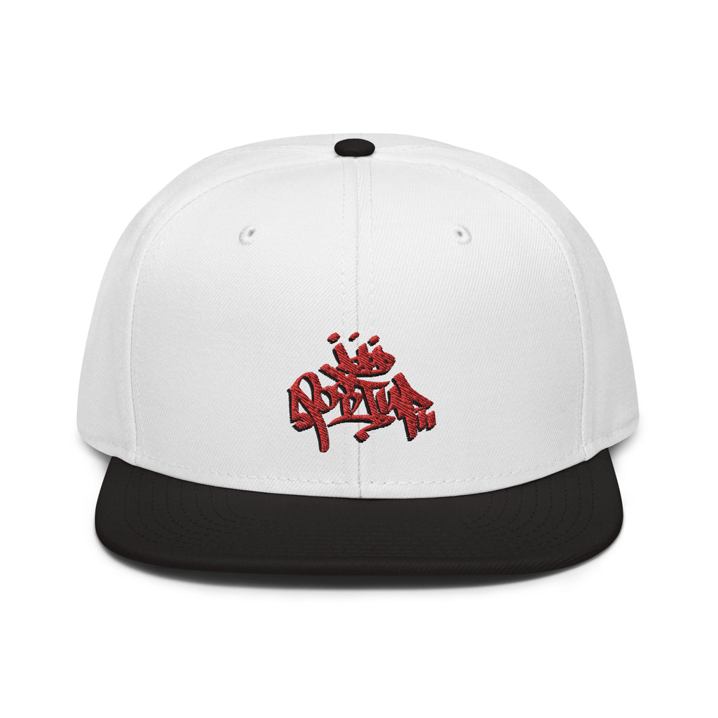 Red Logo Post Up Gang Snapback Hat
