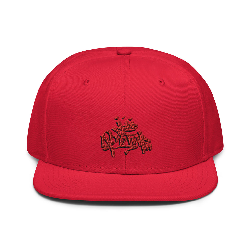 Red Logo Post Up Gang Snapback Hat