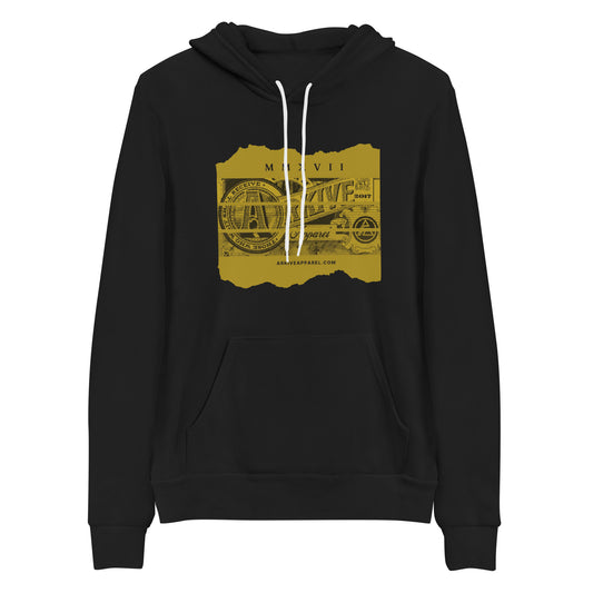 Arkive Ripped Papyrus Design hoodie